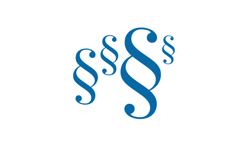 Illustration Paragrafer Blå mot transp bakgrund